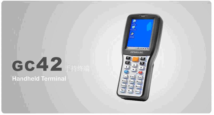 采用400MHz處理器和Windows CE 5.0的操作系統,可在制造、倉儲、快遞、零售等領域完成高性能和高可靠性的條形碼采集和數據處理工作--GC42手持終端 GC42手持終端,PDA