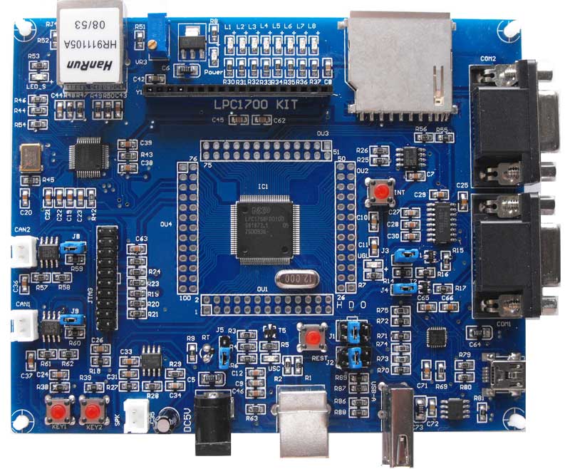 LPC1768開發(fā)板,采用NXP(恩智浦)LPC1700系列芯片,ARM Cortex-M3內(nèi)核
