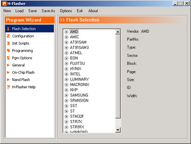 hflasher-ARM仿真軟件:H-JTAG Server,支持ARM7,ARM9,XSCALE,CORTEX-M3;支持ADS,IAR,KEIL,RVDS